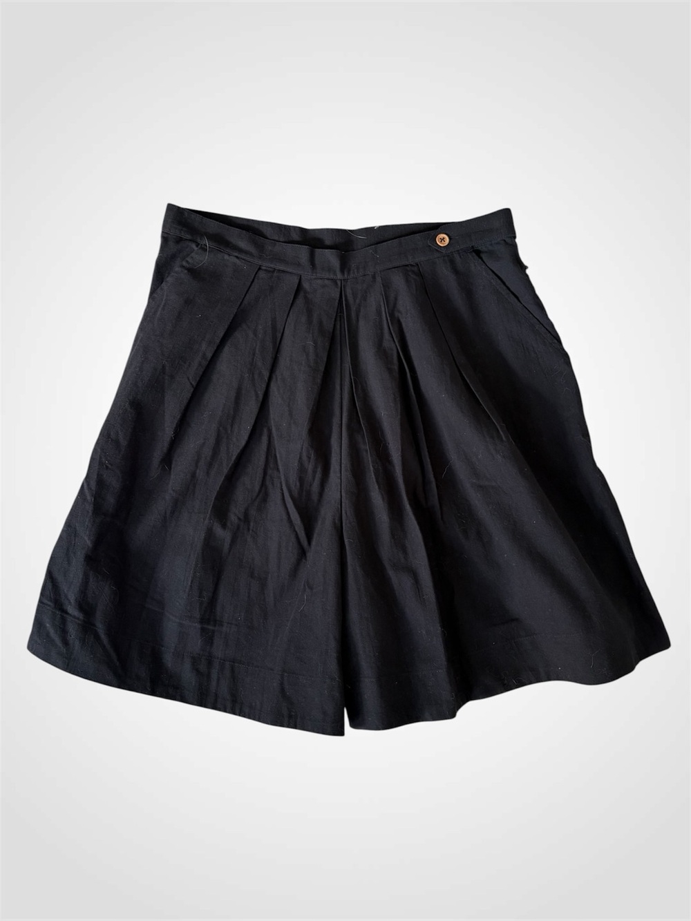 Free People Black Pleated Women’s Shorts